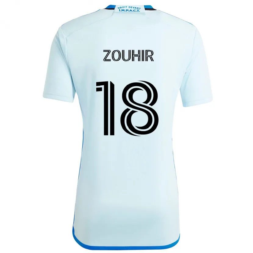 Danxen Kinder Rida Zouhir #18 Eisblau Auswärtstrikot Trikot 2024/25 T-Shirt Schweiz