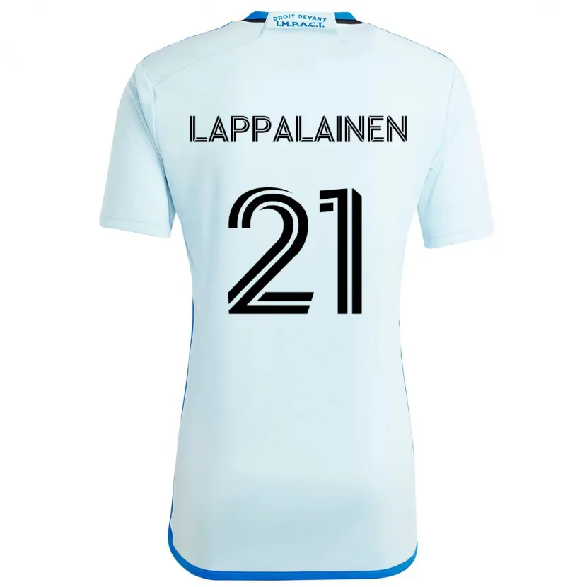 Danxen Kinder Lassi Lappalainen #21 Eisblau Auswärtstrikot Trikot 2024/25 T-Shirt Schweiz