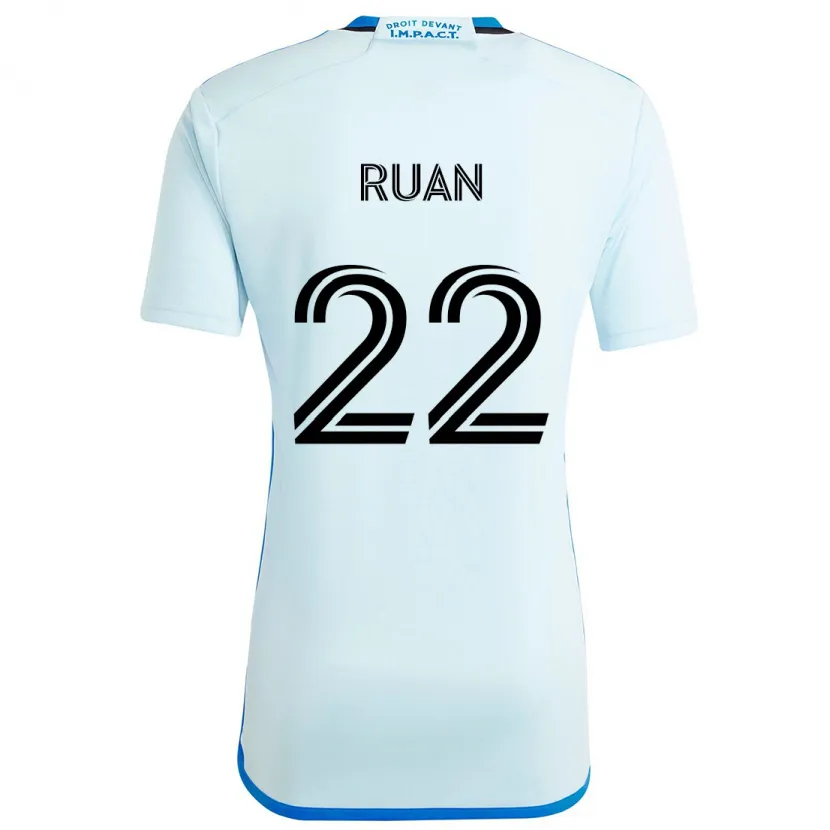 Danxen Kinder Ruan #22 Eisblau Auswärtstrikot Trikot 2024/25 T-Shirt Schweiz