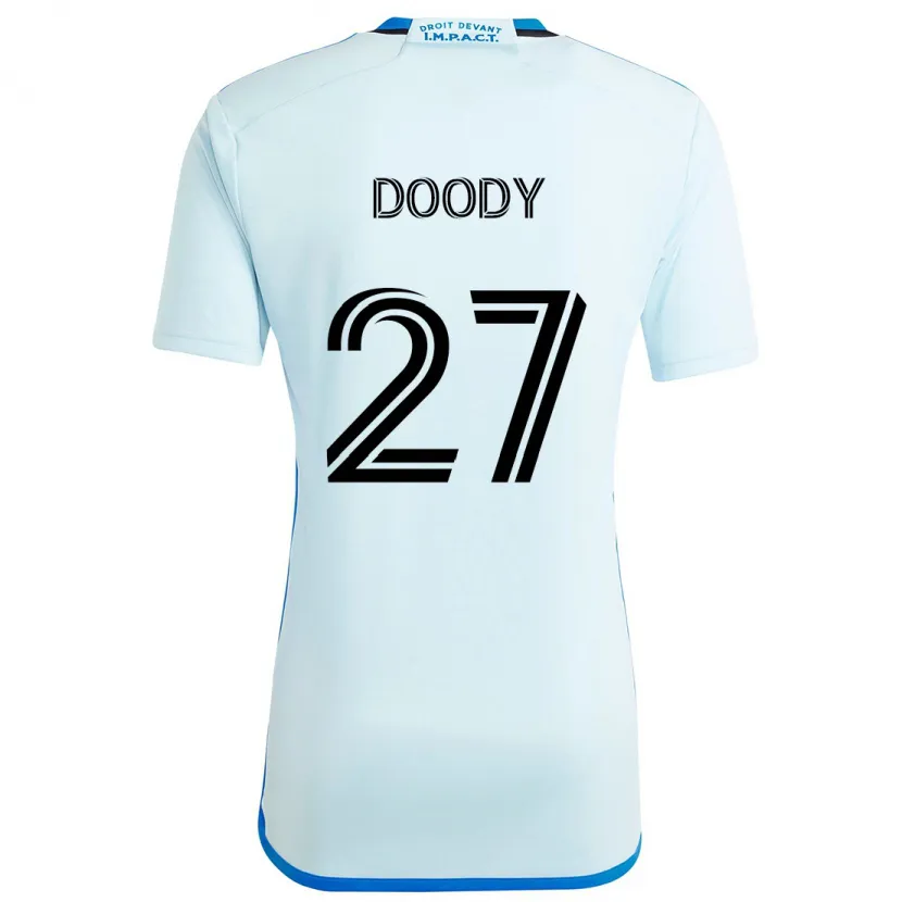 Danxen Kinder Grayson Doody #27 Eisblau Auswärtstrikot Trikot 2024/25 T-Shirt Schweiz