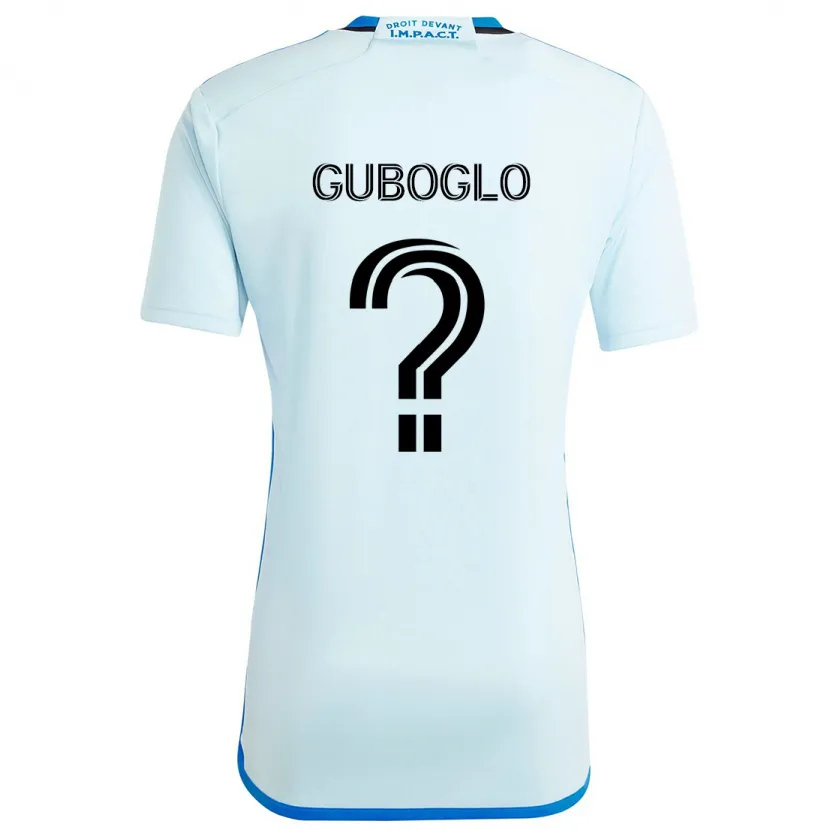 Danxen Kinder Yuri Guboglo #0 Eisblau Auswärtstrikot Trikot 2024/25 T-Shirt Schweiz