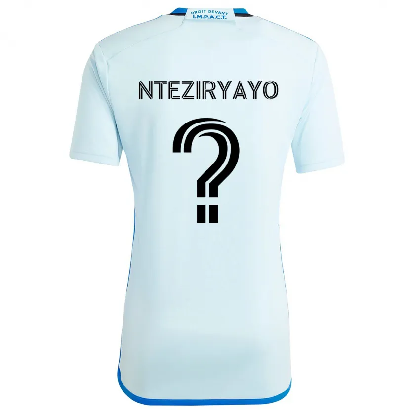 Danxen Kinder Josh Nteziryayo #0 Eisblau Auswärtstrikot Trikot 2024/25 T-Shirt Schweiz