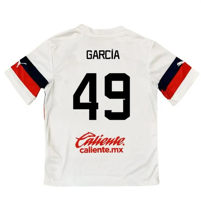 Danxen Kinder Gilberto García #49 Weiß Rot Auswärtstrikot Trikot 2024/25 T-Shirt Schweiz