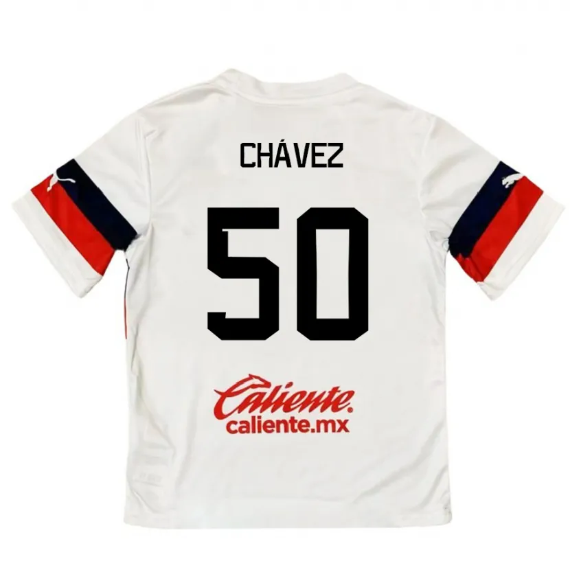 Danxen Kinder Mateo Chávez #50 Weiß Rot Auswärtstrikot Trikot 2024/25 T-Shirt Schweiz