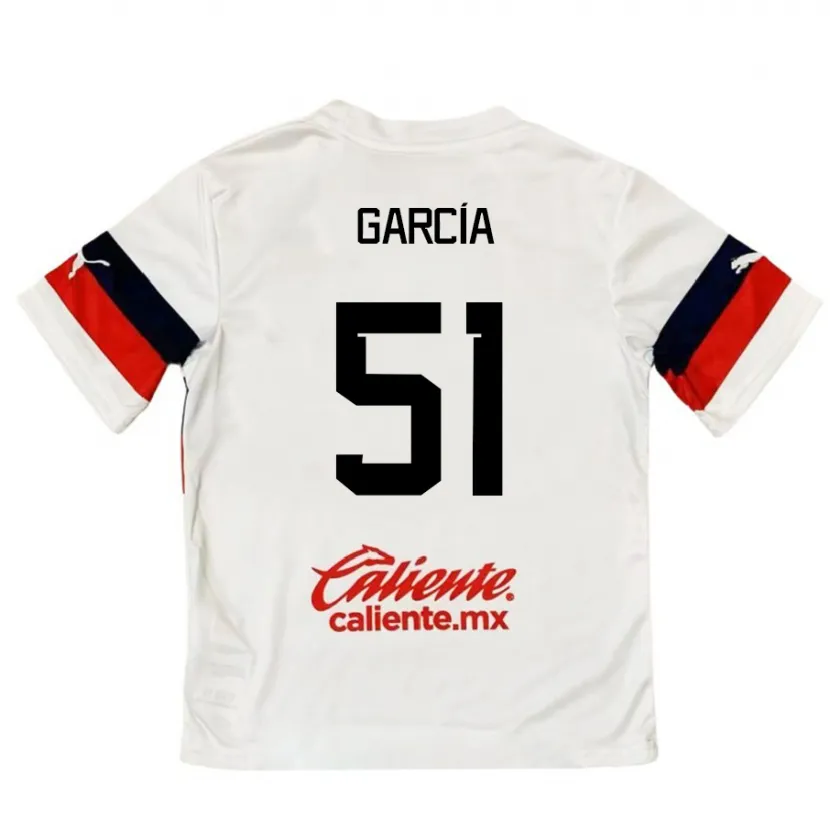 Danxen Kinder Eduardo García #51 Weiß Rot Auswärtstrikot Trikot 2024/25 T-Shirt Schweiz