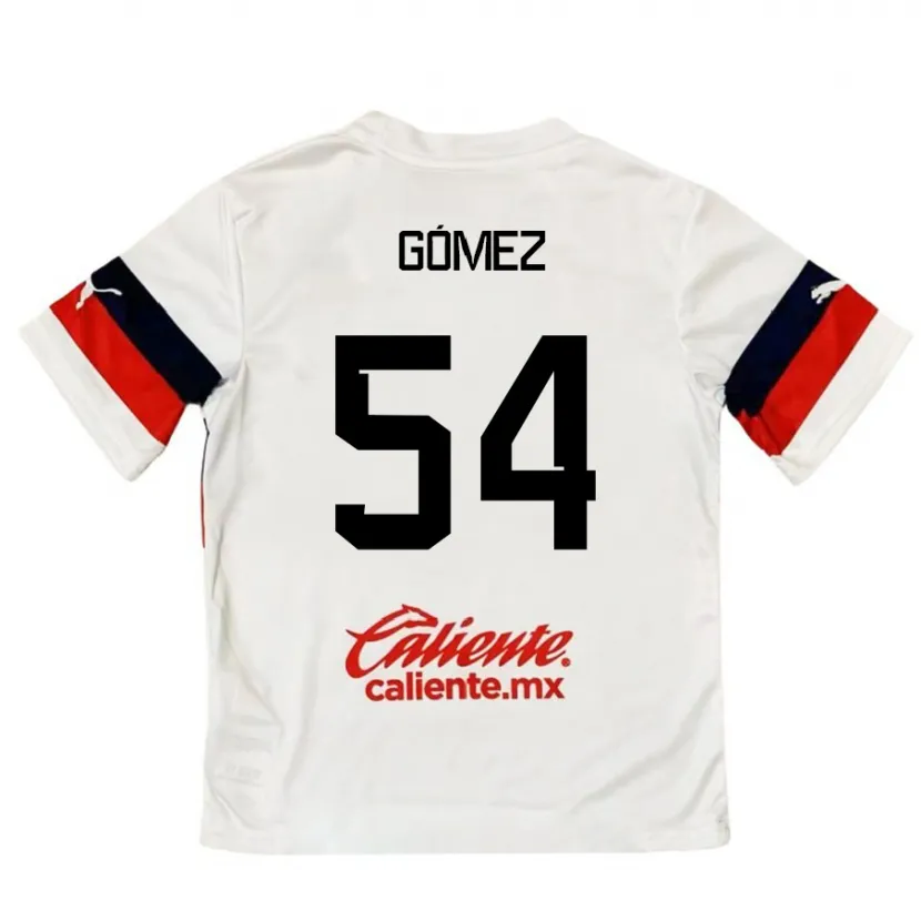 Danxen Kinder Miguel Gómez #54 Weiß Rot Auswärtstrikot Trikot 2024/25 T-Shirt Schweiz