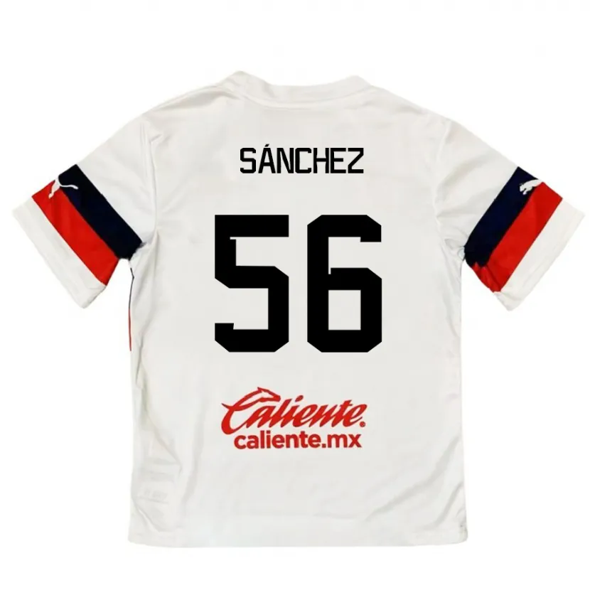 Danxen Kinder Benjamín Sánchez #56 Weiß Rot Auswärtstrikot Trikot 2024/25 T-Shirt Schweiz