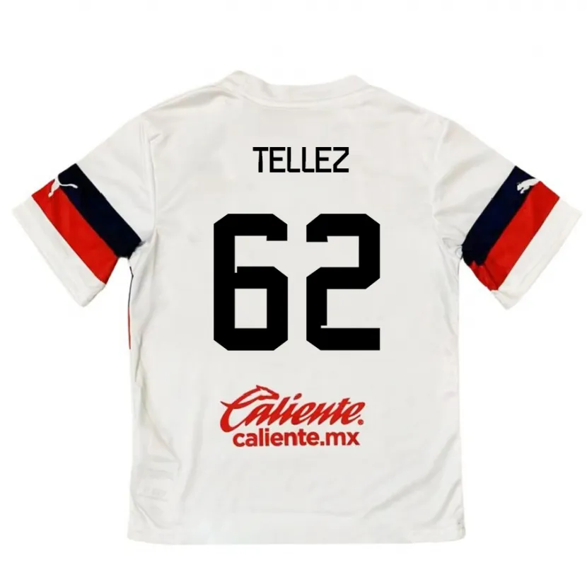 Danxen Kinder Brandon Téllez #62 Weiß Rot Auswärtstrikot Trikot 2024/25 T-Shirt Schweiz