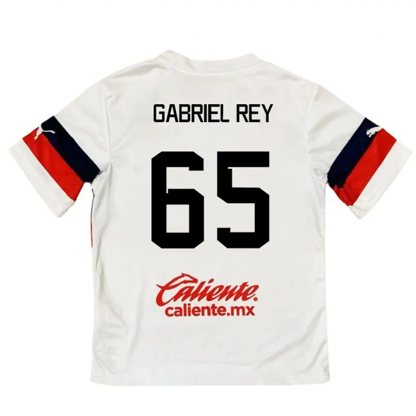 Danxen Kinder Luis Gabriel Rey #65 Weiß Rot Auswärtstrikot Trikot 2024/25 T-Shirt Schweiz