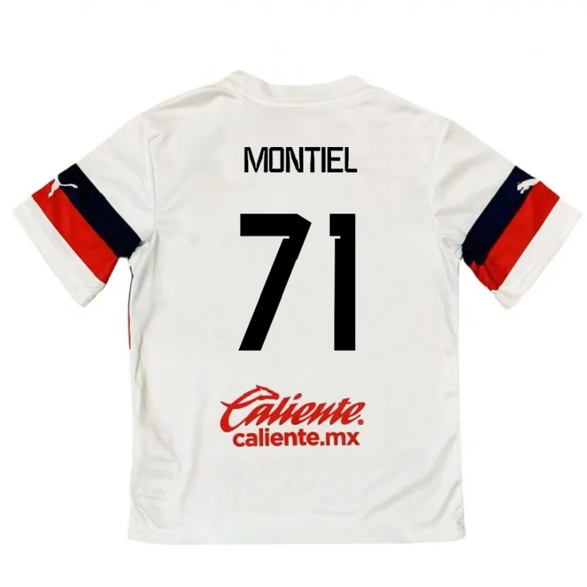 Danxen Kinder Erick Montiel #71 Weiß Rot Auswärtstrikot Trikot 2024/25 T-Shirt Schweiz