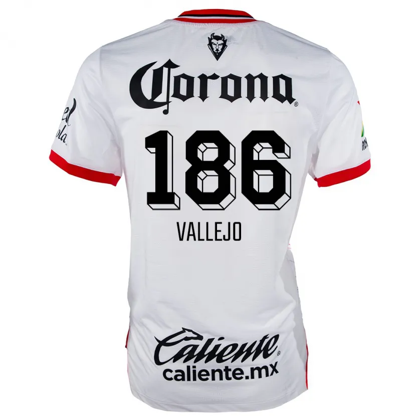 Danxen Kinder Saúl Vallejo #186 Weiß Rot Auswärtstrikot Trikot 2024/25 T-Shirt Schweiz