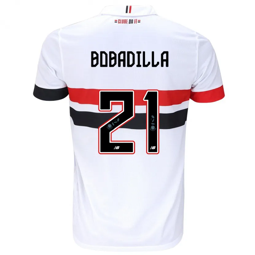 Danxen Herren Damián Bobadilla #21 Weiß Rot Schwarz Heimtrikot Trikot 2024/25 T-Shirt Schweiz