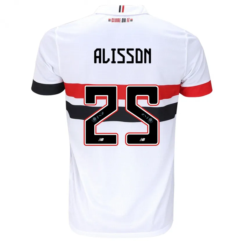 Danxen Herren Alisson #25 Weiß Rot Schwarz Heimtrikot Trikot 2024/25 T-Shirt Schweiz