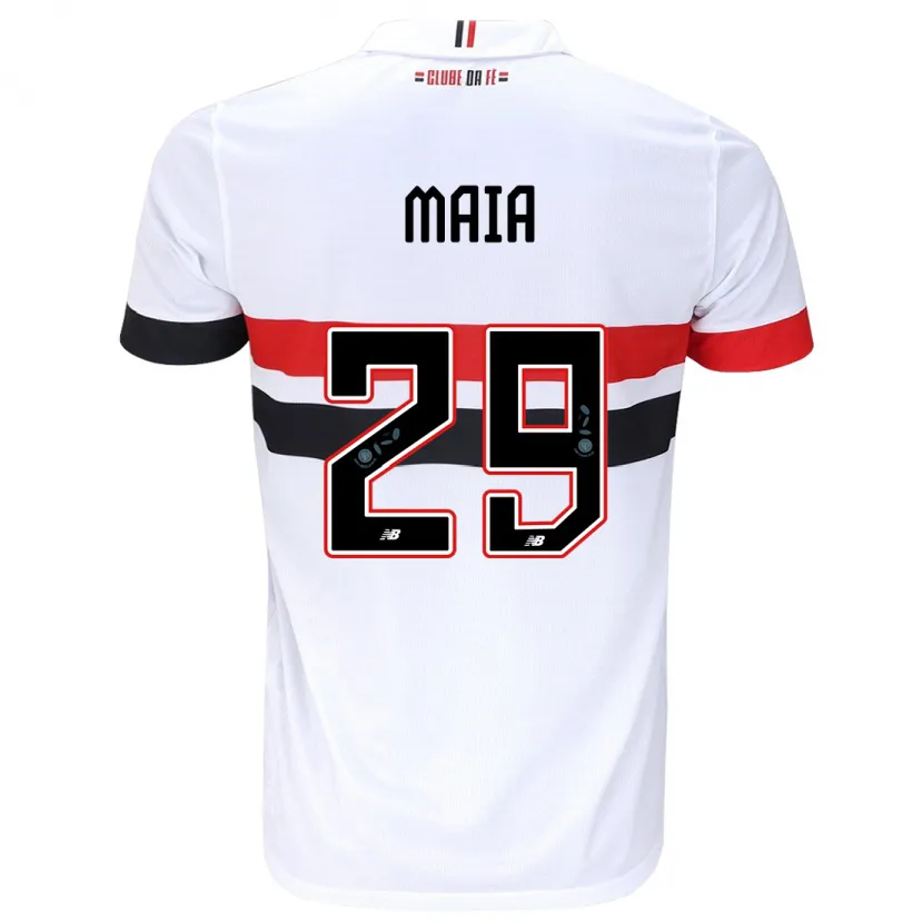 Danxen Herren Pablo Maia #29 Weiß Rot Schwarz Heimtrikot Trikot 2024/25 T-Shirt Schweiz