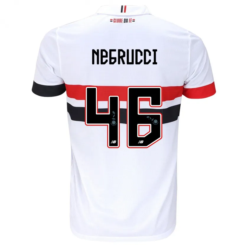 Danxen Herren Felipe Negrucci #46 Weiß Rot Schwarz Heimtrikot Trikot 2024/25 T-Shirt Schweiz