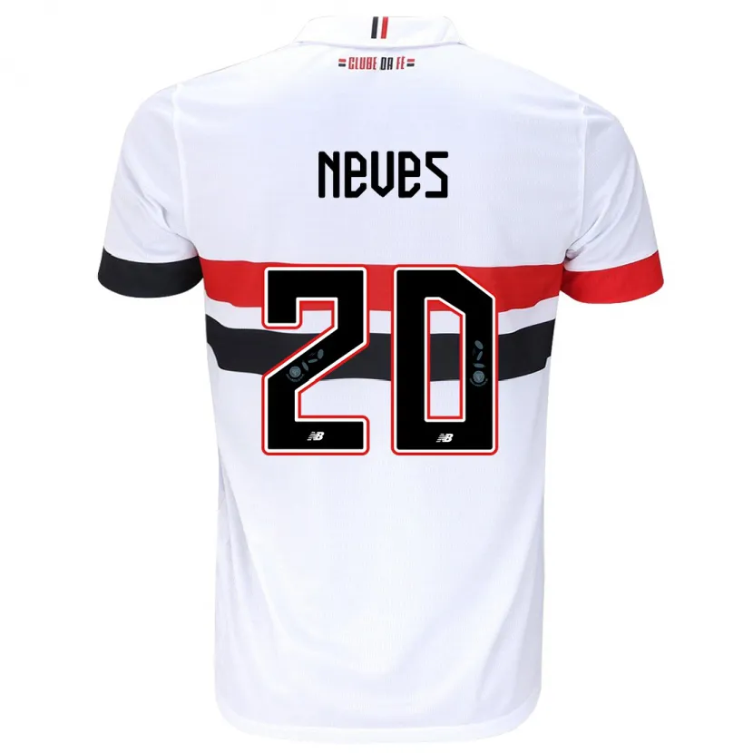 Danxen Herren Gabriel Neves #20 Weiß Rot Schwarz Heimtrikot Trikot 2024/25 T-Shirt Schweiz