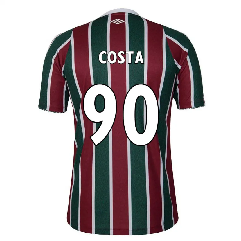 Danxen Herren Douglas Costa #90 Grün Kastanienbraun Weiß Heimtrikot Trikot 2024/25 T-Shirt Schweiz