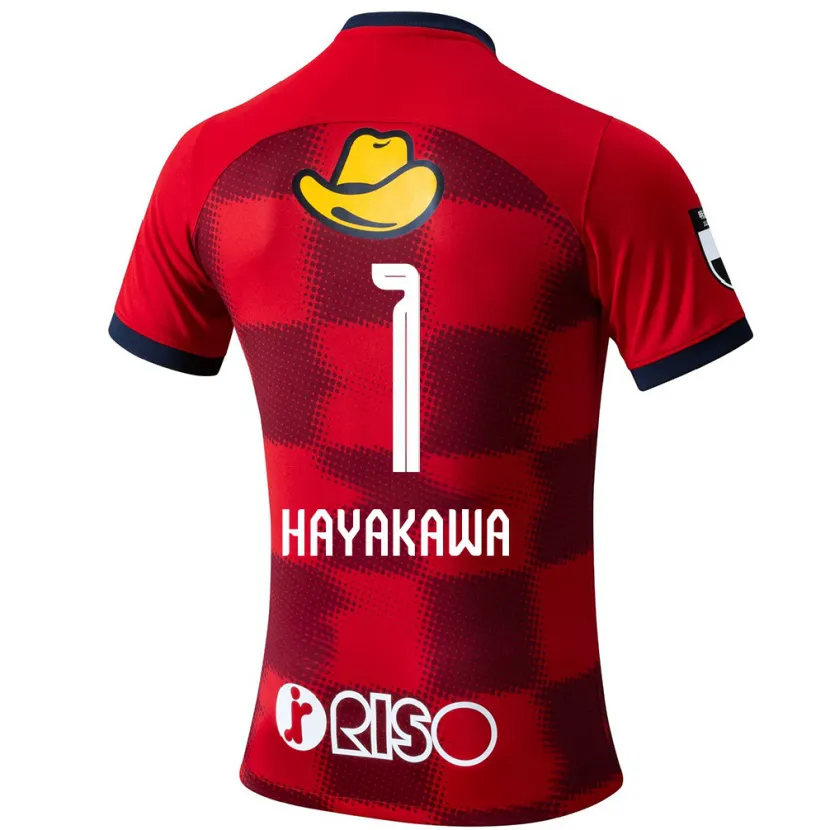 Danxen Herren Tomoki Hayakawa #1 Rot Blau Weiß Heimtrikot Trikot 2024/25 T-Shirt Schweiz