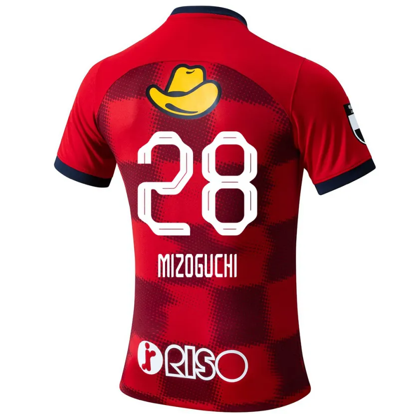 Danxen Herren Shuhei Mizoguchi #28 Rot Blau Weiß Heimtrikot Trikot 2024/25 T-Shirt Schweiz