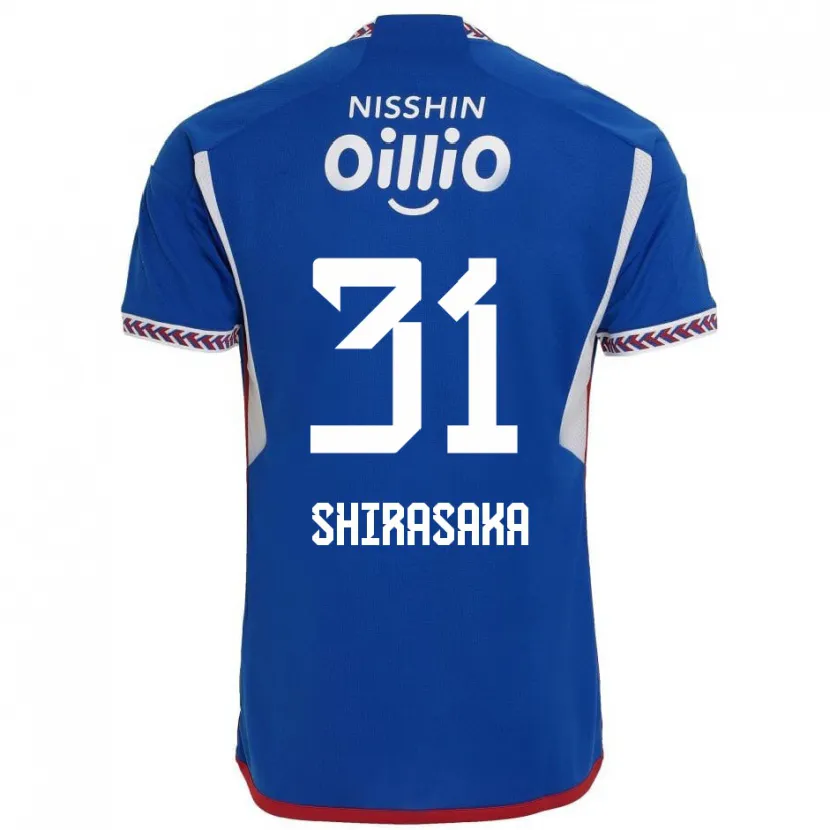 Danxen Herren Fuma Shirasaka #31 Blau Weiß Rot Heimtrikot Trikot 2024/25 T-Shirt Schweiz