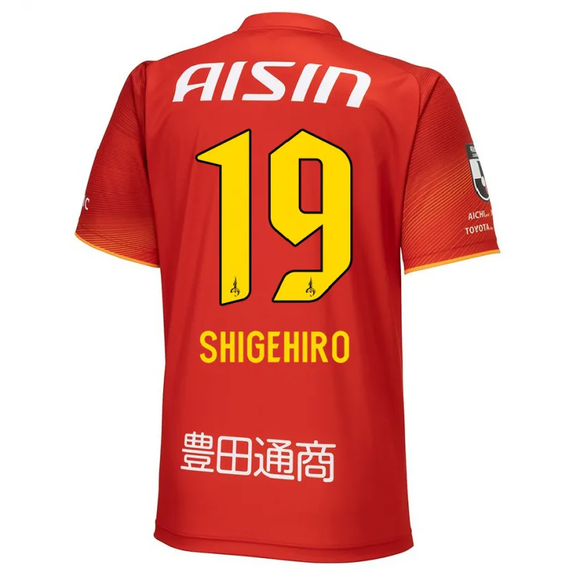 Danxen Herren Takuya Shigehiro #19 Rot Weiß Gelb Heimtrikot Trikot 2024/25 T-Shirt Schweiz