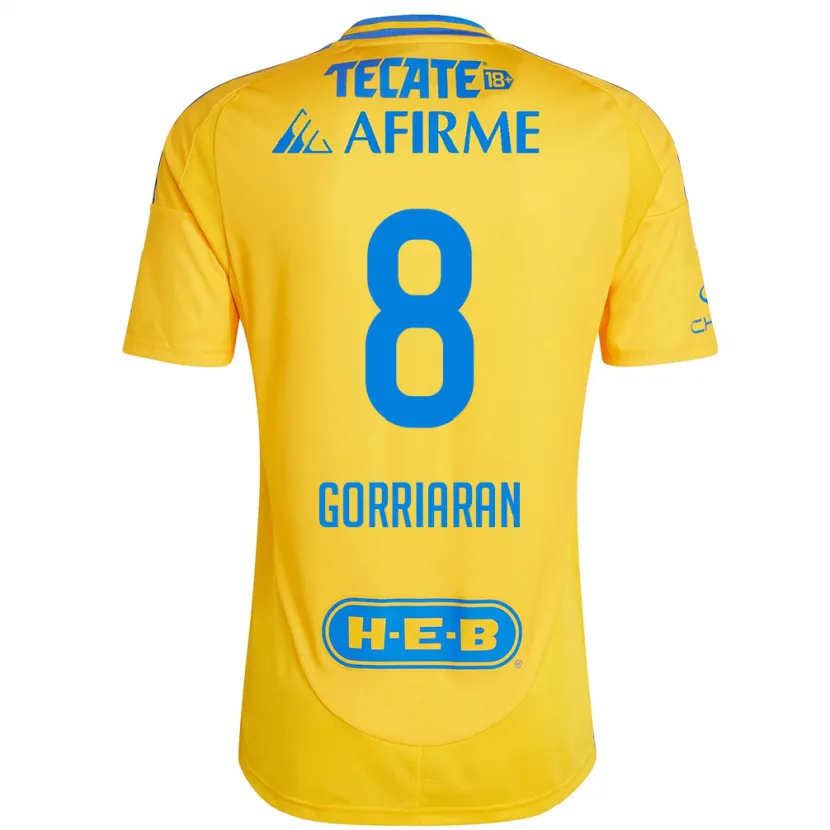 Danxen Herren Fernando Gorriarán #8 Goldgelb Heimtrikot Trikot 2024/25 T-Shirt Schweiz