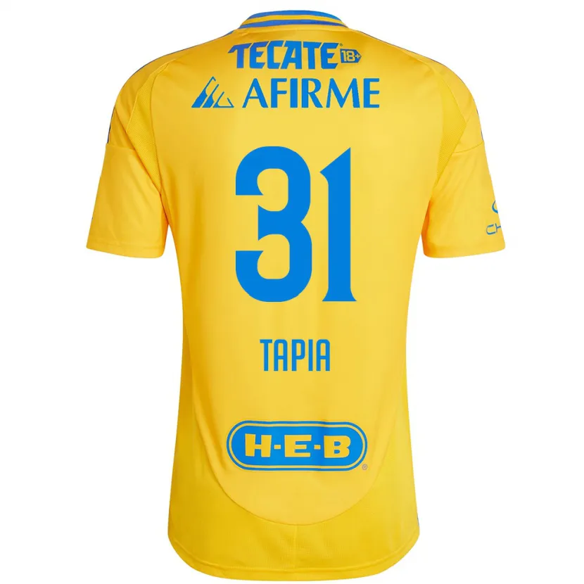 Danxen Herren Fernando Tapia #31 Goldgelb Heimtrikot Trikot 2024/25 T-Shirt Schweiz