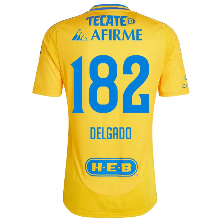 Danxen Herren Arturo Delgado #182 Goldgelb Heimtrikot Trikot 2024/25 T-Shirt Schweiz