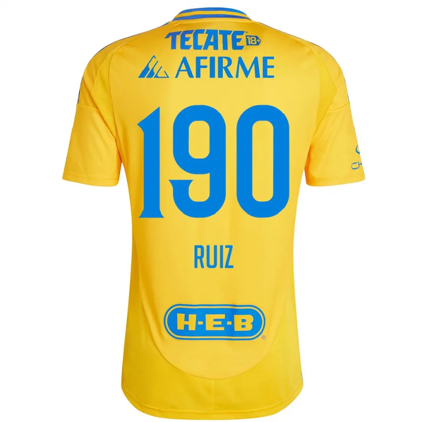 Danxen Herren Óscar Ruiz #190 Goldgelb Heimtrikot Trikot 2024/25 T-Shirt Schweiz