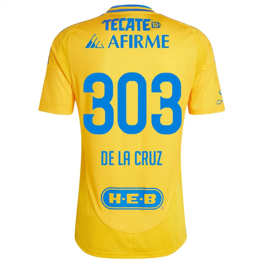 Danxen Herren Erick De La Cruz #303 Goldgelb Heimtrikot Trikot 2024/25 T-Shirt Schweiz