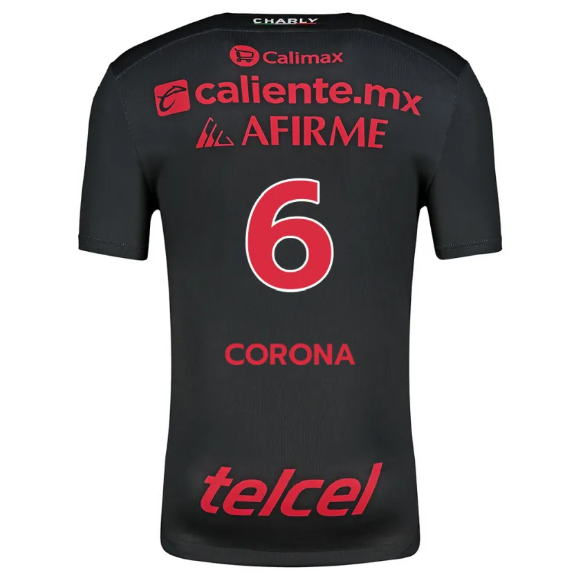 Danxen Herren Joe Corona #6 Schwarz Rot Heimtrikot Trikot 2024/25 T-Shirt Schweiz