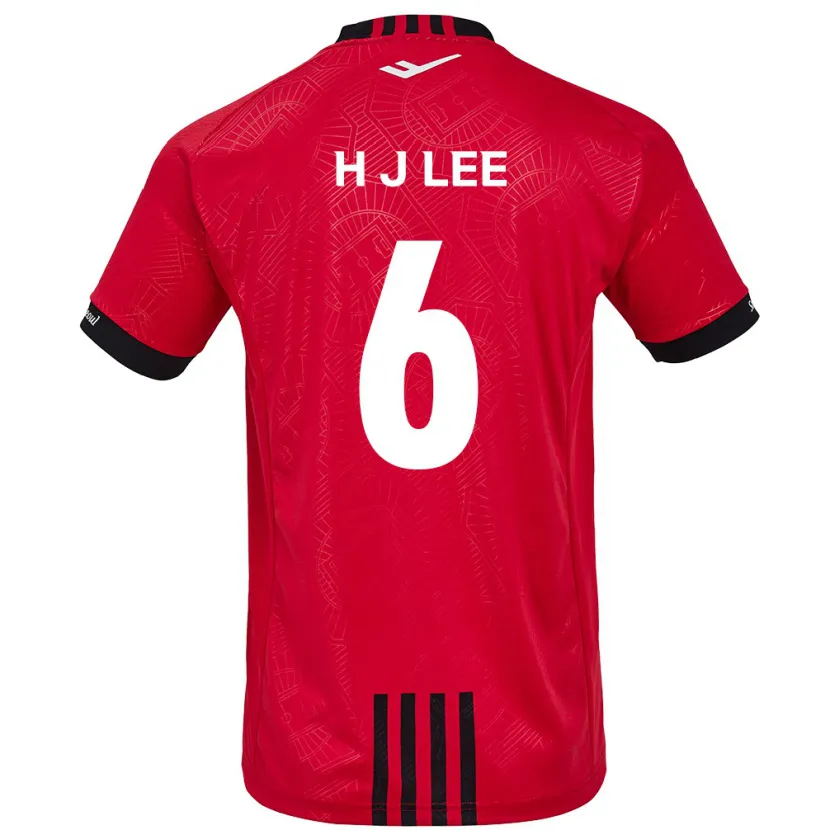 Danxen Herren Ju-Hwan Lee #6 Rot Schwarz Heimtrikot Trikot 2024/25 T-Shirt Schweiz