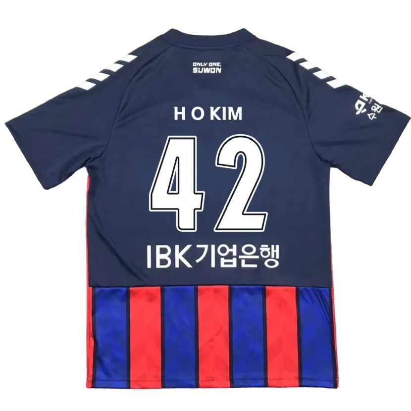 Danxen Herren One-Hyung Kim #42 Blau Rot Heimtrikot Trikot 2024/25 T-Shirt Schweiz