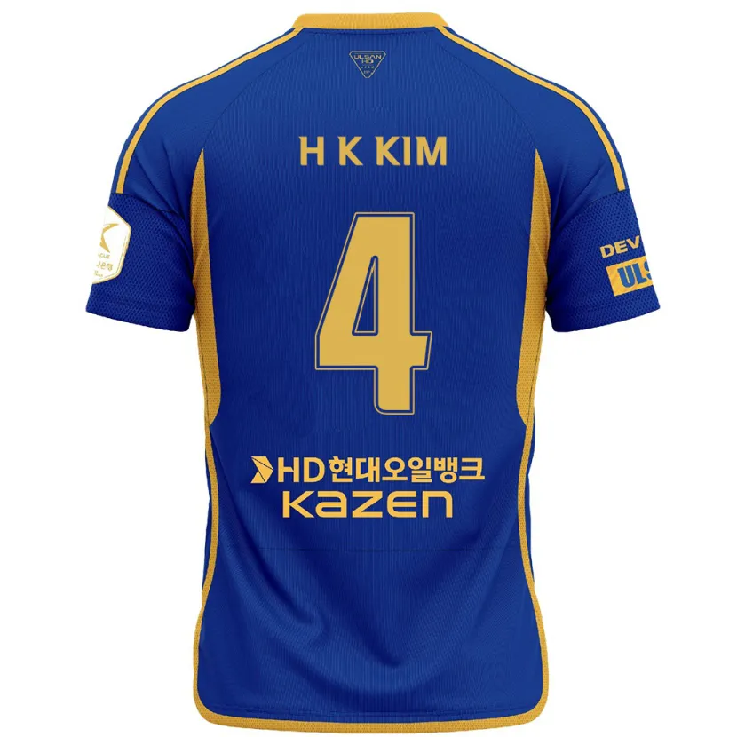 Danxen Herren Kee-Hee Kim #4 Blau Gelb Heimtrikot Trikot 2024/25 T-Shirt Schweiz