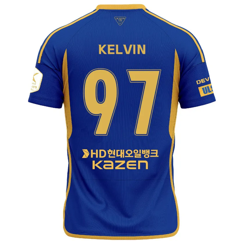 Danxen Herren Kelvin #97 Blau Gelb Heimtrikot Trikot 2024/25 T-Shirt Schweiz