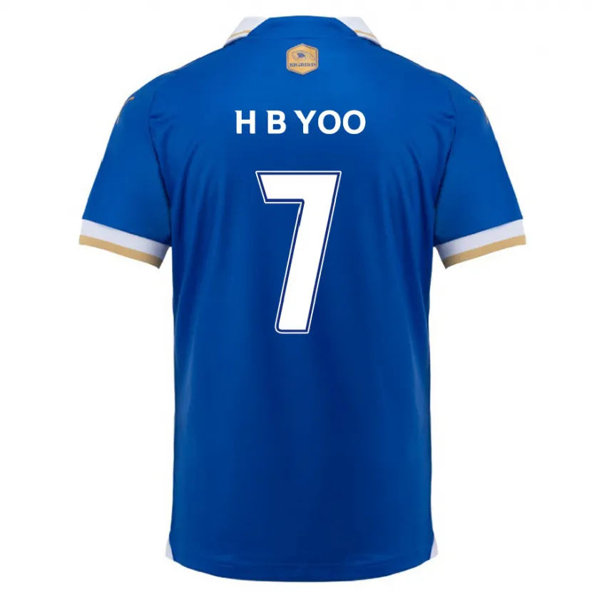 Danxen Herren Byung-Heon Yoo #7 Blau Weiss Heimtrikot Trikot 2024/25 T-Shirt Schweiz