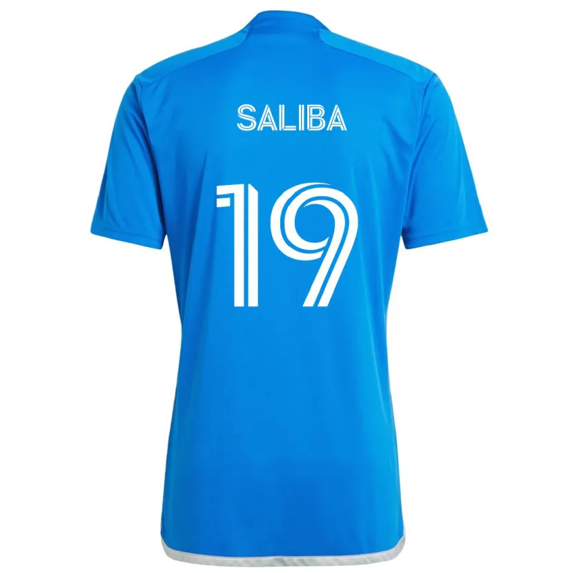 Danxen Herren Nathan-Dylan Saliba #19 Blau Weiss Heimtrikot Trikot 2024/25 T-Shirt Schweiz