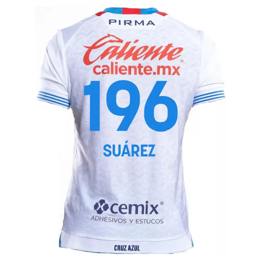 Danxen Herren Javier Suárez #196 Weiß Blau Auswärtstrikot Trikot 2024/25 T-Shirt Schweiz