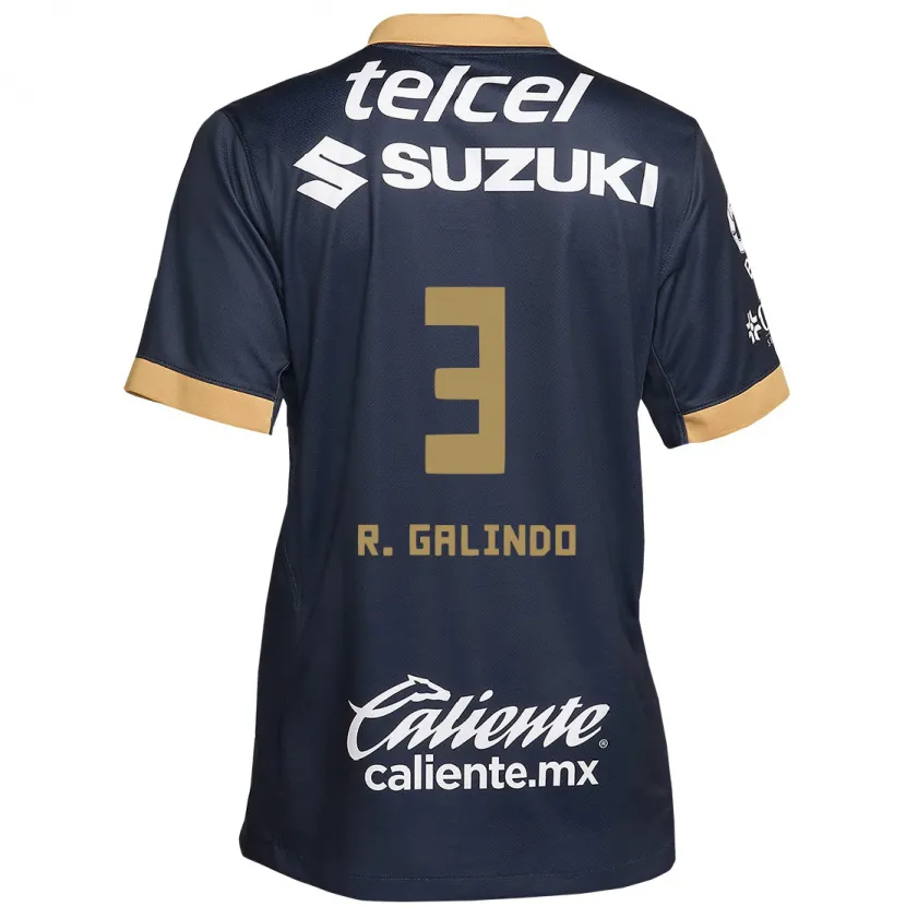 Danxen Herren José Galindo #3 Obsidian Gold Weiß Auswärtstrikot Trikot 2024/25 T-Shirt Schweiz