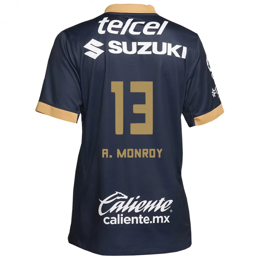 Danxen Herren Pablo Monroy #13 Obsidian Gold Weiß Auswärtstrikot Trikot 2024/25 T-Shirt Schweiz