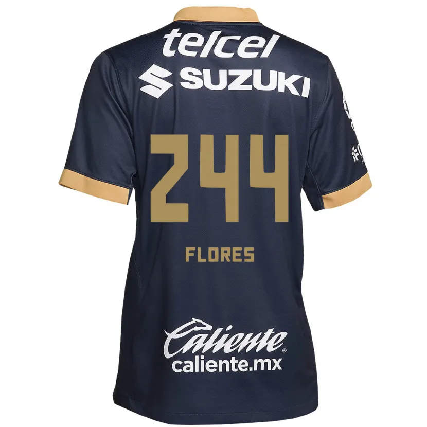 Danxen Herren Jonathan Flores #244 Obsidian Gold Weiß Auswärtstrikot Trikot 2024/25 T-Shirt Schweiz