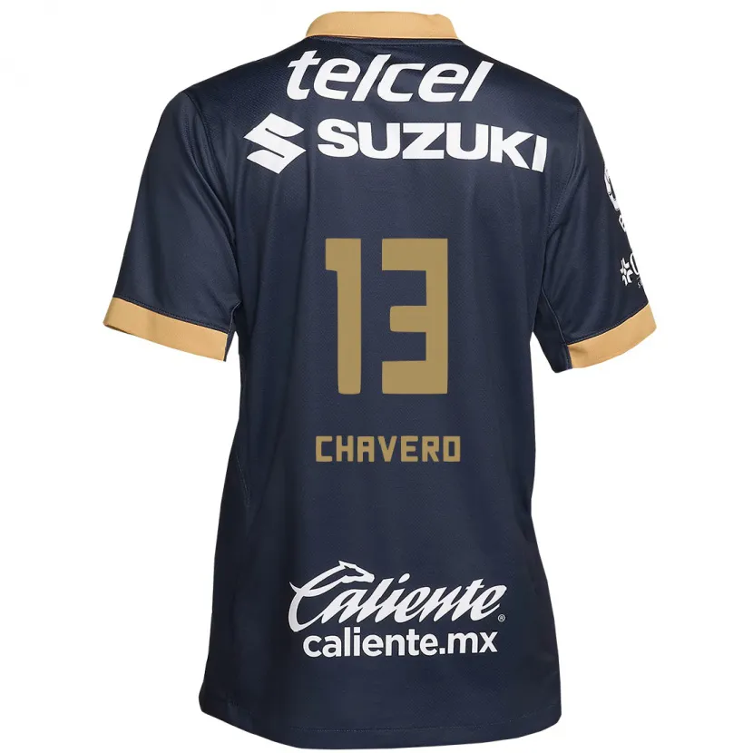 Danxen Herren Paola Chavero #13 Obsidian Gold Weiß Auswärtstrikot Trikot 2024/25 T-Shirt Schweiz