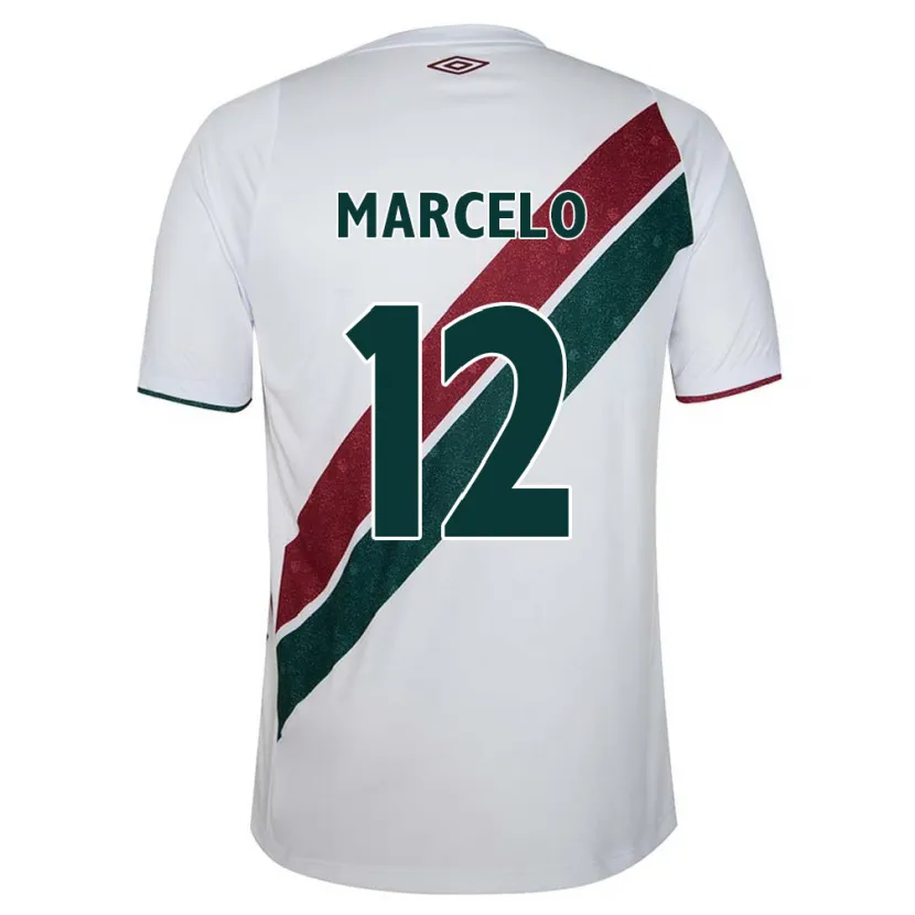 Danxen Herren Marcelo #12 Weiß Grün Kastanienbraun Auswärtstrikot Trikot 2024/25 T-Shirt Schweiz