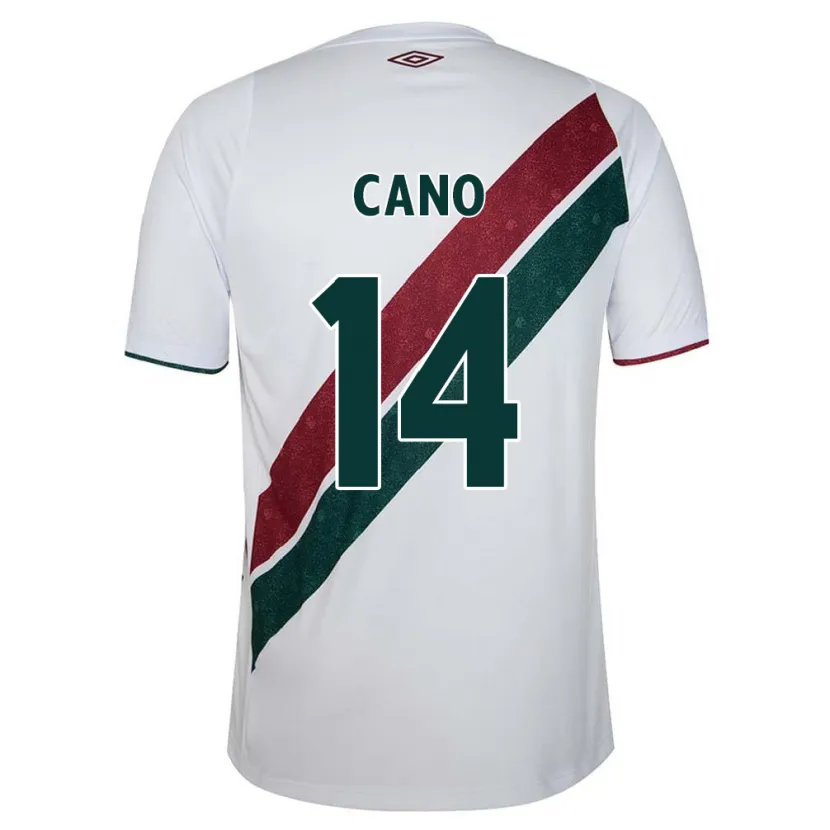 Danxen Herren Germán Cano #14 Weiß Grün Kastanienbraun Auswärtstrikot Trikot 2024/25 T-Shirt Schweiz