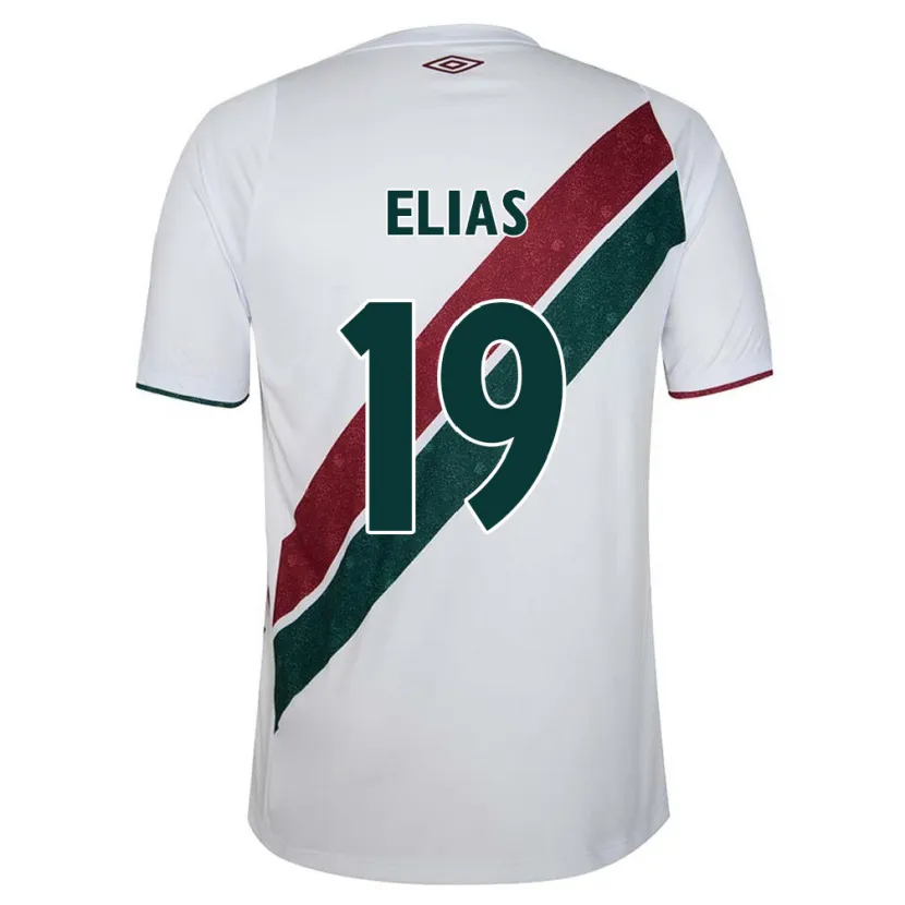 Danxen Herren Kauã Elias #19 Weiß Grün Kastanienbraun Auswärtstrikot Trikot 2024/25 T-Shirt Schweiz