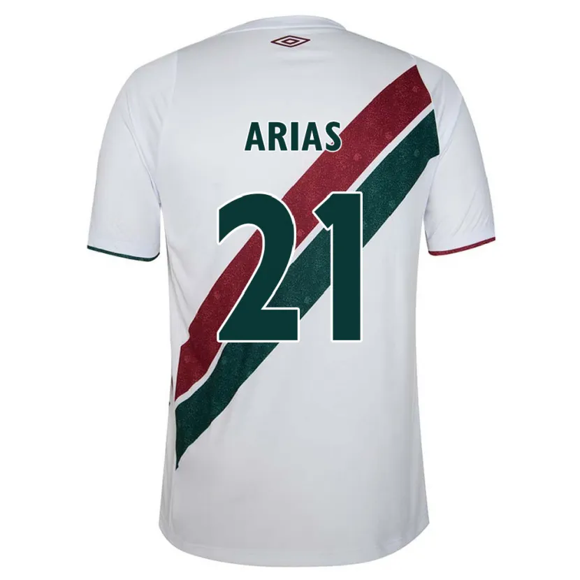 Danxen Herren Jhon Arias #21 Weiß Grün Kastanienbraun Auswärtstrikot Trikot 2024/25 T-Shirt Schweiz