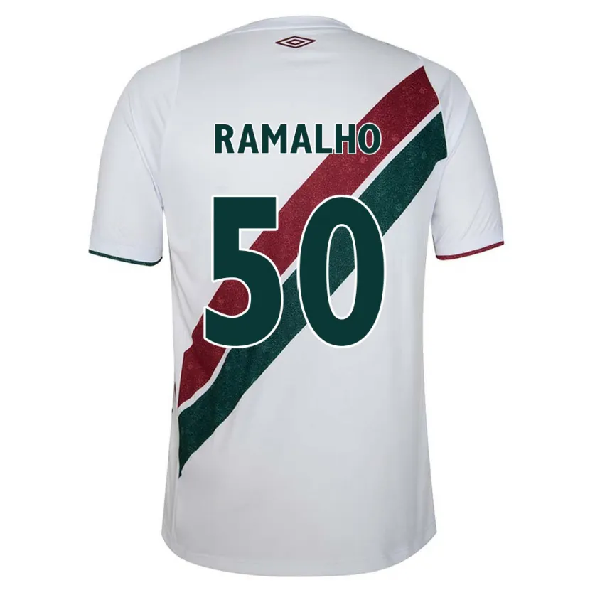 Danxen Herren Gustavo Ramalho #50 Weiß Grün Kastanienbraun Auswärtstrikot Trikot 2024/25 T-Shirt Schweiz