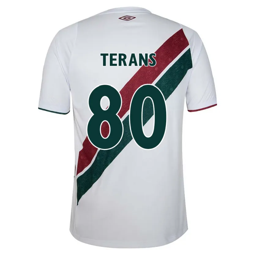 Danxen Herren David Terans #80 Weiß Grün Kastanienbraun Auswärtstrikot Trikot 2024/25 T-Shirt Schweiz