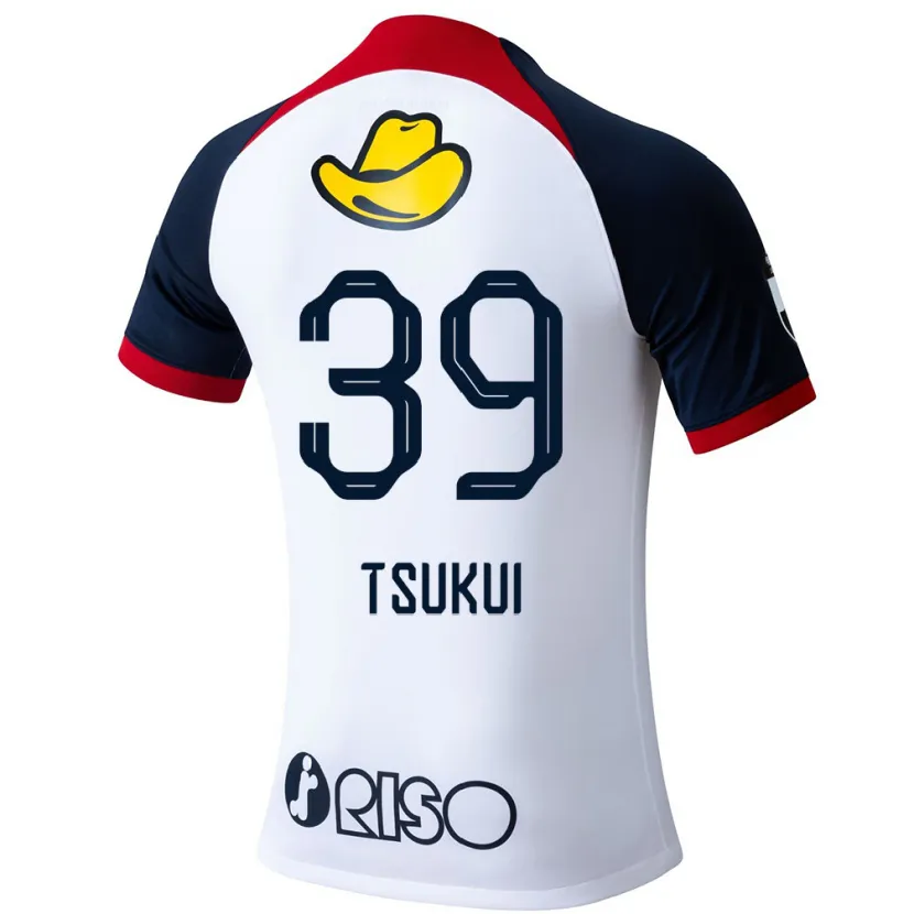 Danxen Herren Keisuke Tsukui #39 Weiß Blau Rot Auswärtstrikot Trikot 2024/25 T-Shirt Schweiz