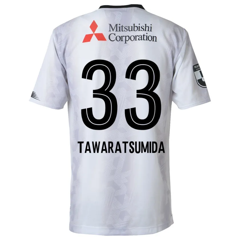 Danxen Herren Kota Tawaratsumida #33 Weiß Schwarz Auswärtstrikot Trikot 2024/25 T-Shirt Schweiz